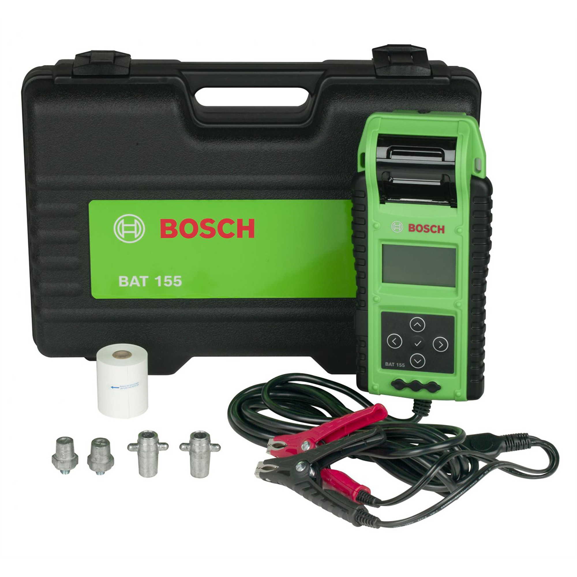 Bosch Heavy Duty Battery and Electrical System Analyzer — 6000 CCA, 1.5VDC to 60VDC, IR Temperature Sensor, Model# BOSBAT155